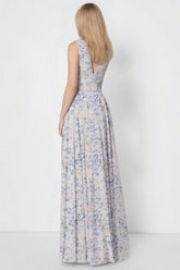 Sweetest Admirer Blue and White Floral Bridesmaid Dress Garden Weddings - Blue Floral - PromDressClub